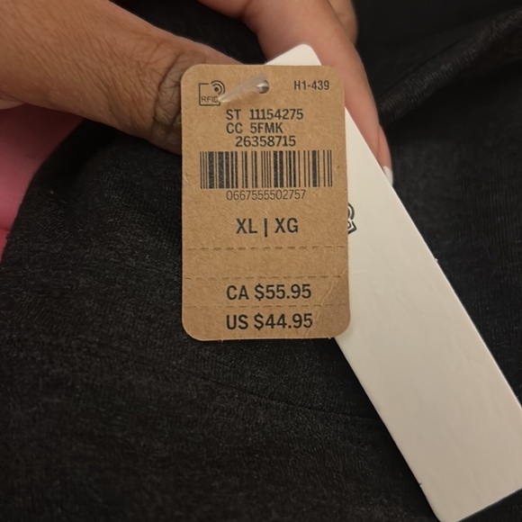 Pink Activewear set. Sweatshirt & leggings.Sweatshirt is off shoulders - Picture 3 of 3